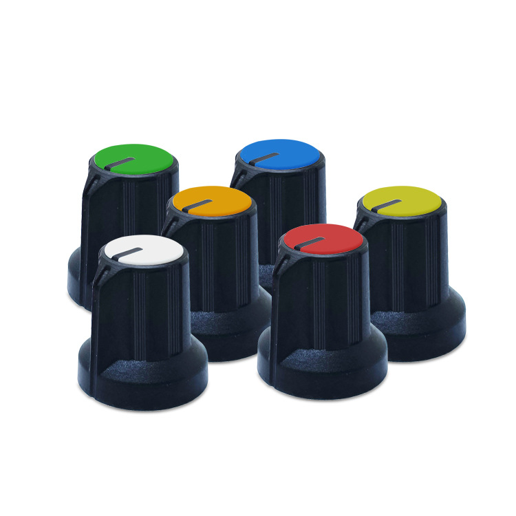 AG1 Black 화축포텐셔너 파워핸들 플라스틱 투톤핸들매화병스위치모자 15x16mm 100PCS [ZSE013-009]